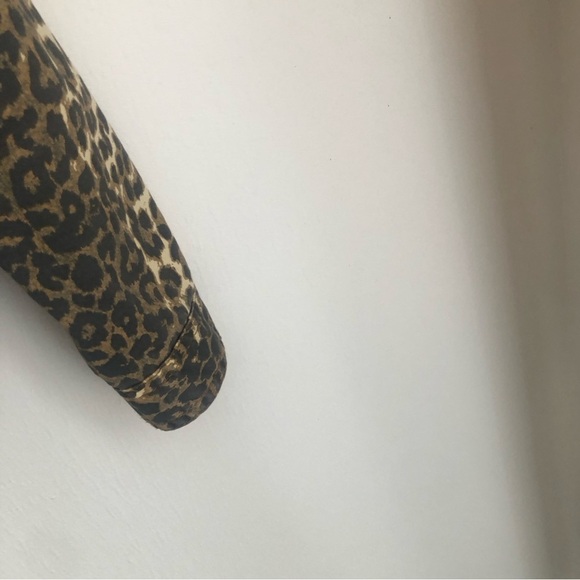 ATM Anthony Thomas Melillo Size Small Leopard-Print Button-Front Denim Jacket - Picture 6 of 11